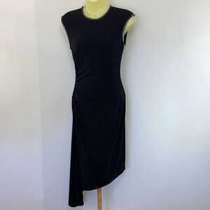 Shelli Segal Laundry Dress Ruched Asymmetrical Black Cocktail  NWOT 2